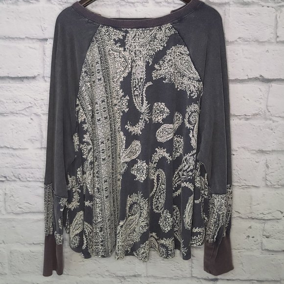 NWOT BoHo Flowy Long-Sleeve Top - Picture 2 of 3